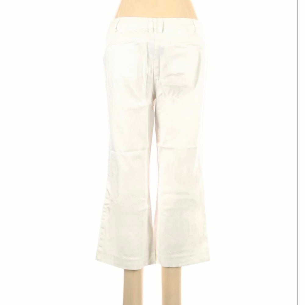 💗 Lightweight & Soft! Strait, Wide Leg Capri Pants in White - Picture 9 of 13